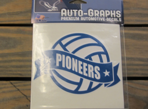 Image of Volleyball Graphic with Pioneers 